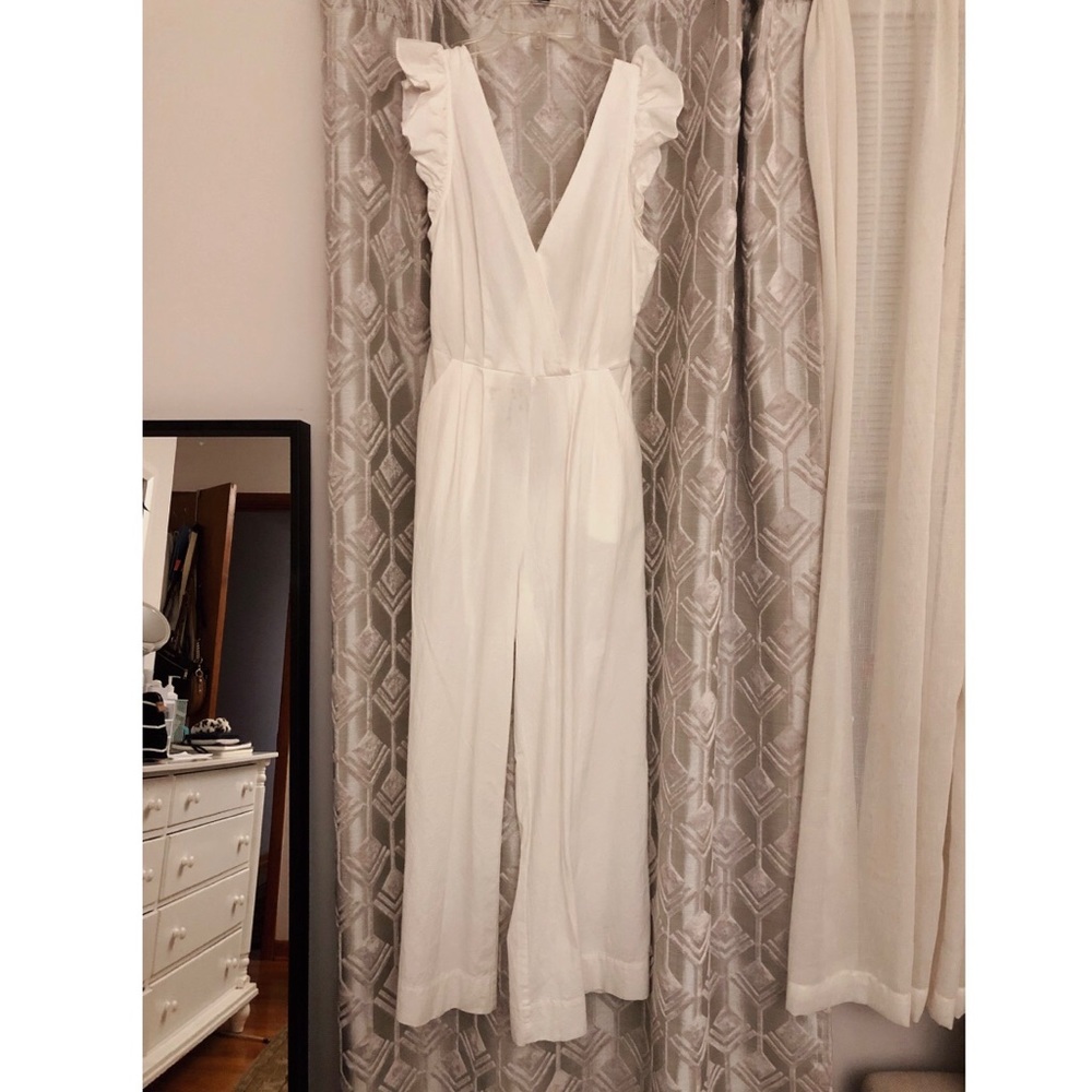 Happy x Nature White Jumpsuit Open Tie Back